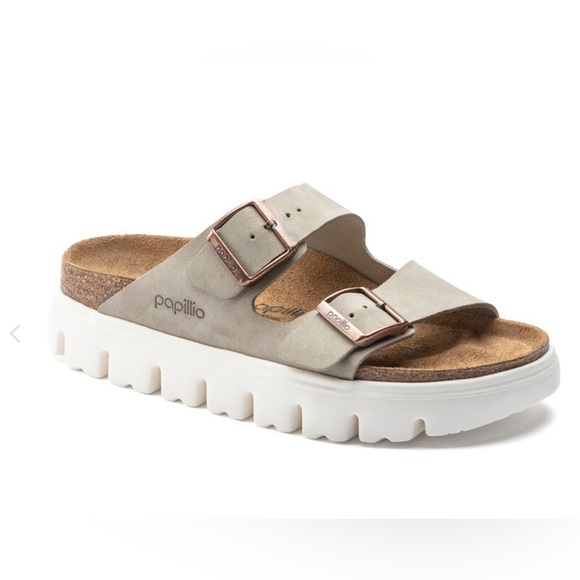 Birkenstock Shoes - Birkenstock ARIZONA PLATFORM SUEDE LEATHER Sandal